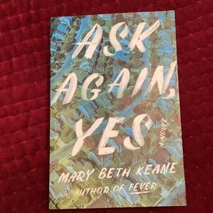 Ask Again, yes by Mary Beth Keane. Fiction book